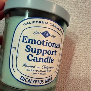 Leoben California Candle co. Emotional Support Candle 9oz eucalyptus mint yummy